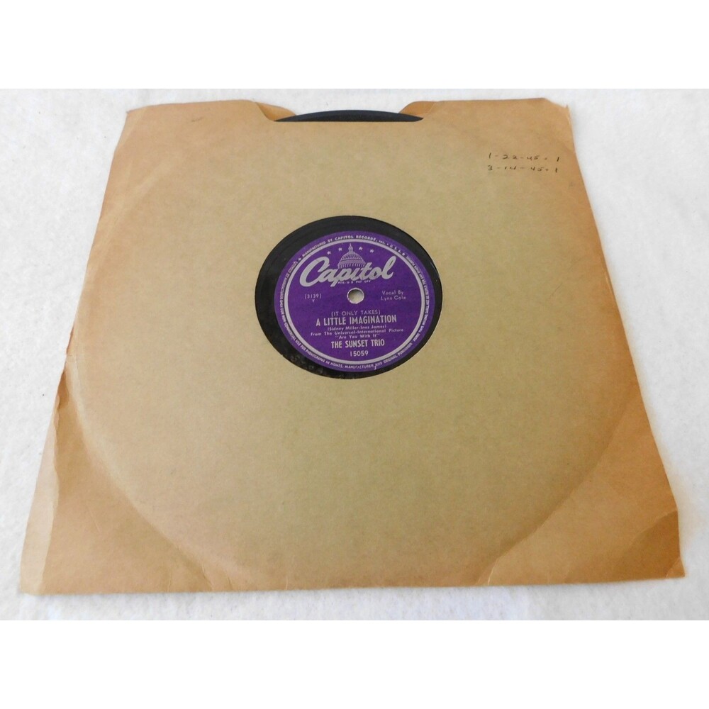 Sunset Trio Wagon Wheels / A Little Imagination 15059 78rpm